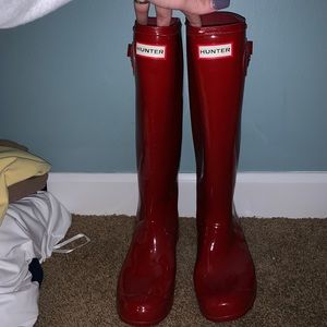 Red Hunter Rainboots